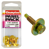 Champion - HEX SET SCREWS-SEMS-HEX IND-COMBO DVE-FLAT WASHER-PILOT-M6x18mm | PP50